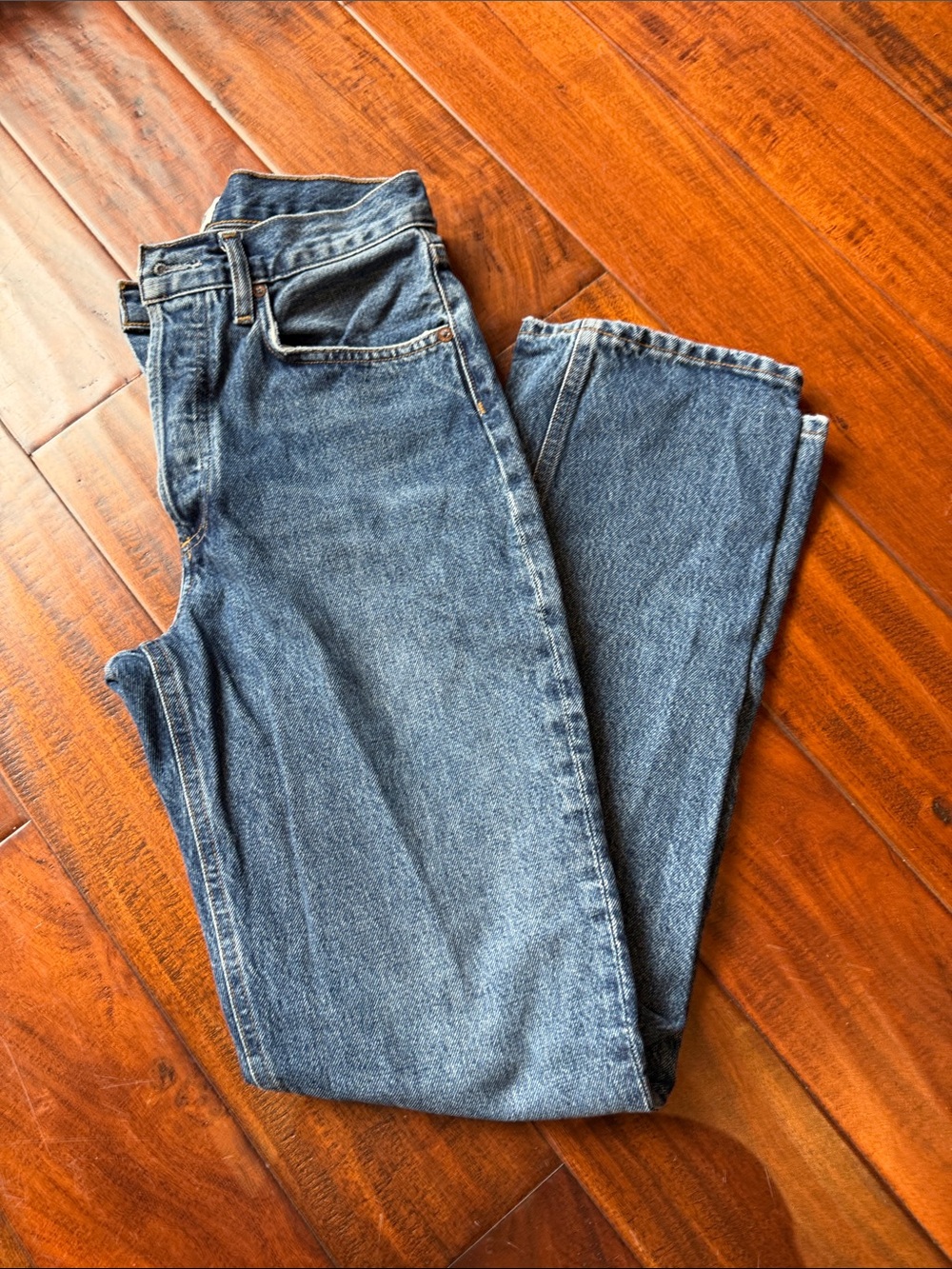 AGOLDE Medium Wash straight leg Jeans - Size 25